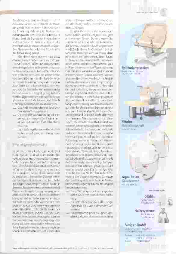 Vorschauseite 4: Raumgestaltung in der Geburtsklinik, Teil 2 Phasenweise farbig