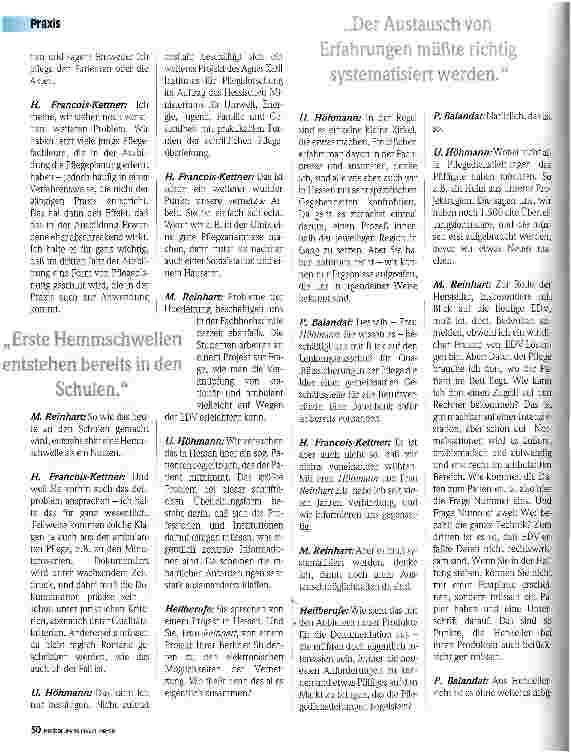Vorschauseite 3: Dokumentation heute - viele Fragen sind noch offen