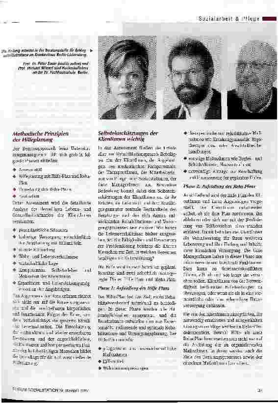 Vorschauseite 2: Case Management auf dem Prüfstand Hilfeplanung in der ambulanten Rehabilitation älterer Menschen (1. Teil)