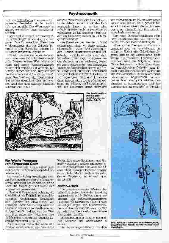 Vorschauseite 2: Von der mechanischen zur ganzheitlichen Sicht Balit-Gruppen, psychosomatische Erkrankungen, erkennen, umgehen