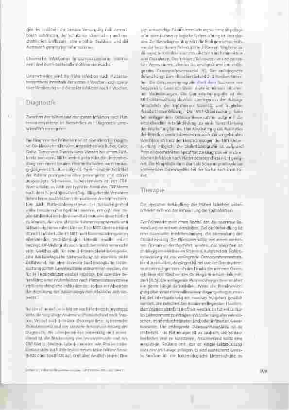 Vorschauseite 2: Infizierte Plattenosteosynthese