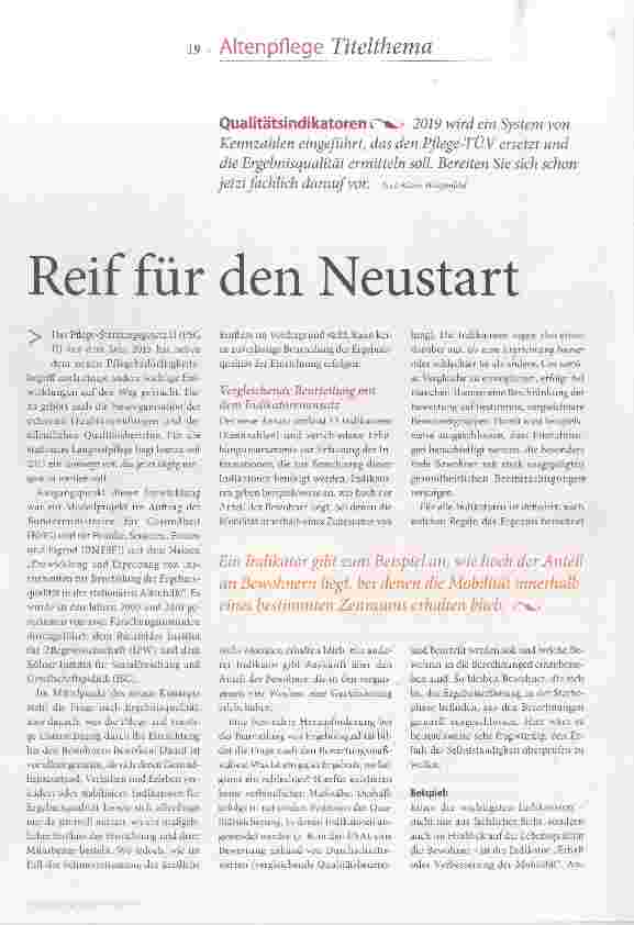 Vorschauseite 1: Reif für den Neustart