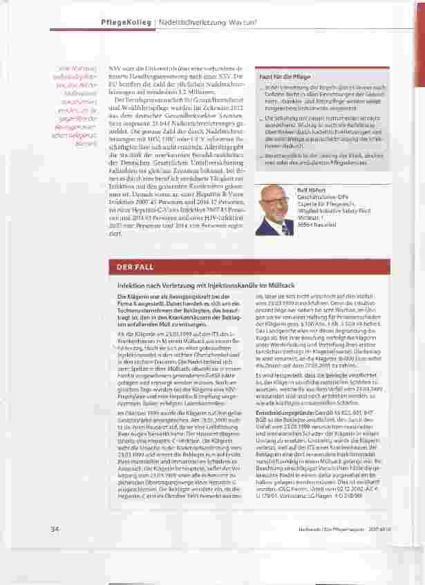 Vorschauseite 3: Im Recht Ein Stich und seine Folgen