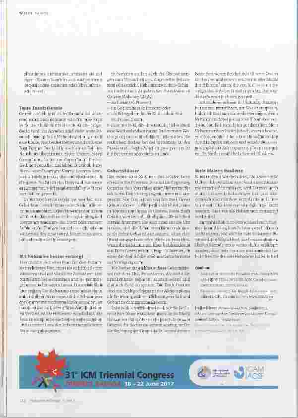 Vorschauseite 4: Geburtshilfe in der kanadischen Provinz Ontario