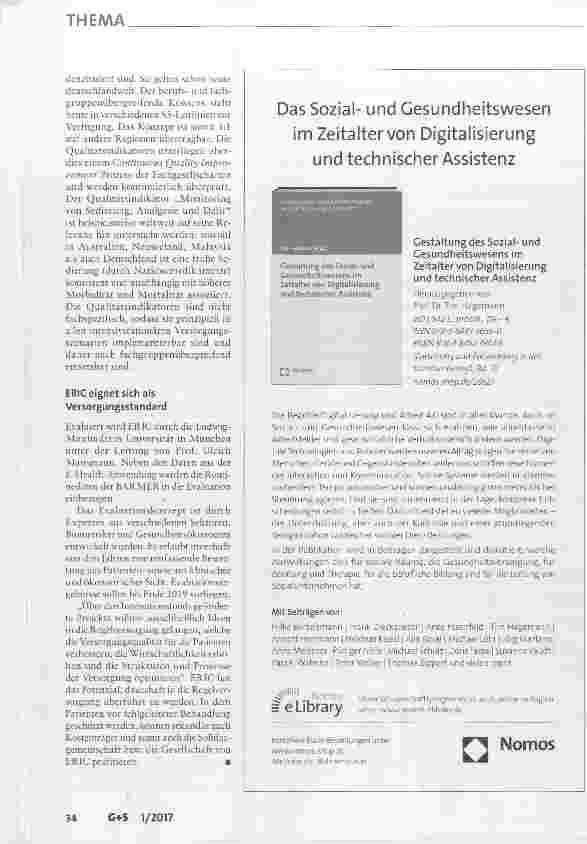 Vorschauseite 3: Das Projekt Enhanced Recovery after Intensive Care ERIC