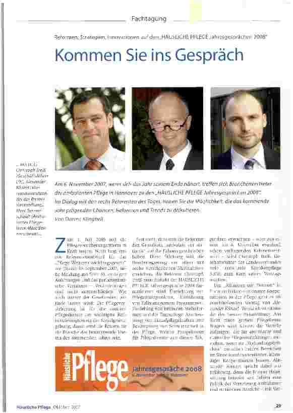 Vorschauseite 1: Kommen Sie ins Gespräch