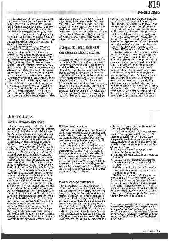 Vorschauseite 2: Wohnungsauflösung durch Gebrechlichkeitspfleger / Urteil des Landesgerichtes Berlin vom 8. 12. 86