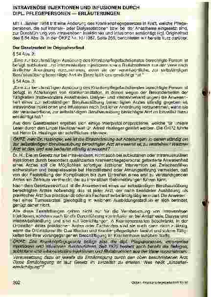 Vorschauseite 1: Intravenöse Injektionen und Infusionen durch dipl. Pflegepersonen Erläuterungen