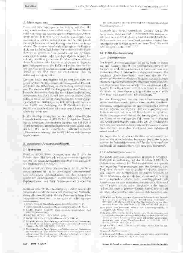 Vorschauseite 2: Bundesfreiwilligendienst im Kontext des Europäischen Arbeitsrechts