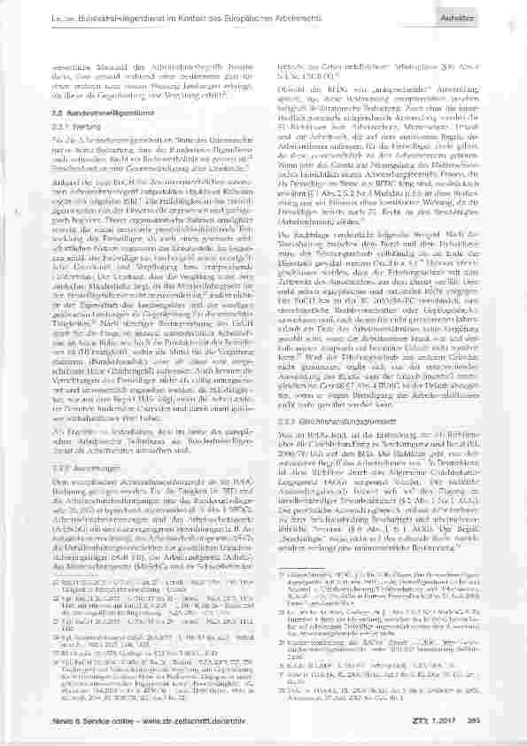 Vorschauseite 3: Bundesfreiwilligendienst im Kontext des Europäischen Arbeitsrechts