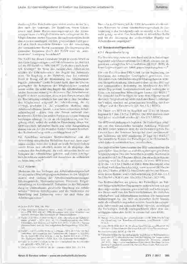Vorschauseite 5: Bundesfreiwilligendienst im Kontext des Europäischen Arbeitsrechts