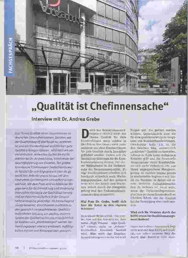 Vorschauseite 1: Qualität ist Chefinnensache