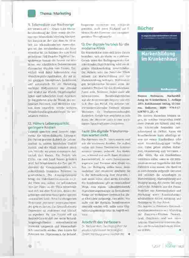 Vorschauseite 3: Zukunftsfähig durch modernes digitales Klinikmarketing