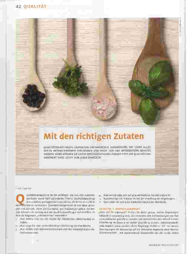 Vorschauseite 1: Mit den richtigen Zutaten