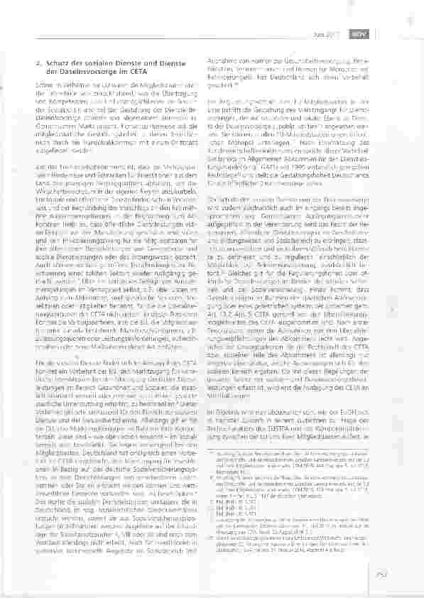 Vorschauseite 3: Aktuelle Entwicklungen bei der Umsetzung des Freihandelsabkommens der Europäischen Union mit Kanada (CETA)