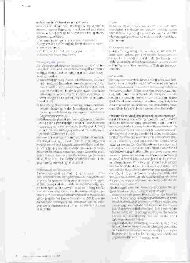 Vorschauseite 3: «The Lancet Series on Midwifery»: ein neuer Qualitätsrahmen weltweit