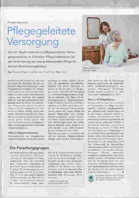 Vorschauseite 1: Pflegegeleitete Versorgung