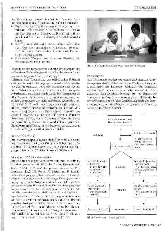 Vorschauseite 3: Spiegeltherapie in der Neurologischen Rehabilitation: Effektivität in Bezug auf die Armund Handfunktionen bei chronischen Schlaganfallpatienten