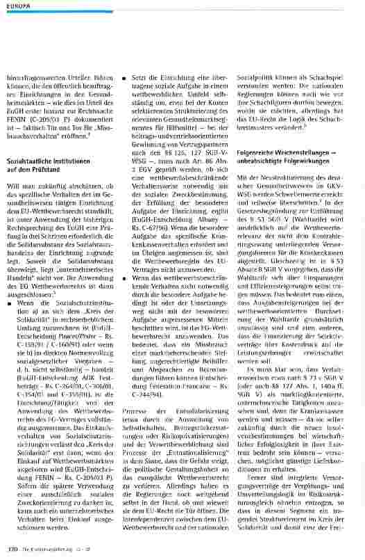 Vorschauseite 3: Die GKV in Europa