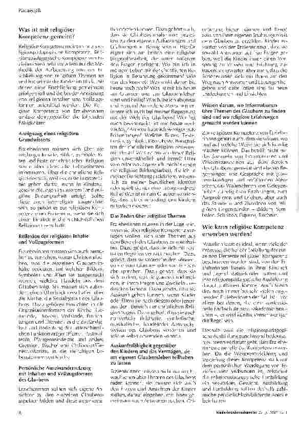 Vorschauseite 2: Setzt religiöse Erziehung Glauben voraus? *