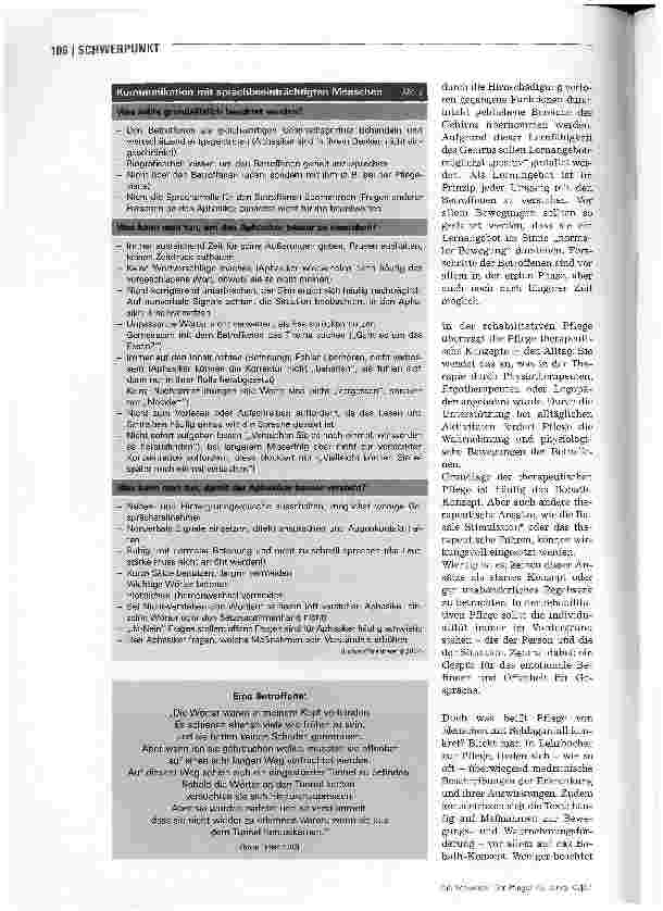 Vorschauseite 3: Pflegende sind Partner in der Rehabilitation