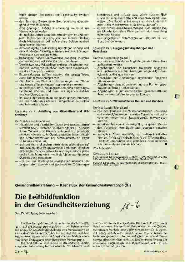 Vorschauseite 3: Lernziele im individuell und sozial betonten Verhaltensbereich