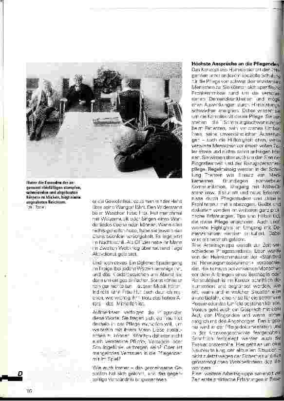 Vorschauseite 2: Verwirrte Menschen pflegen - ein Prototyp der Pflege Wie können demenzkranke Menschen im Heim betreut werden?
