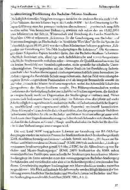 Vorschauseite 4: Grundständigkeit der Lehrerbildung im Rahmen konsekutiver Studienstrukturen