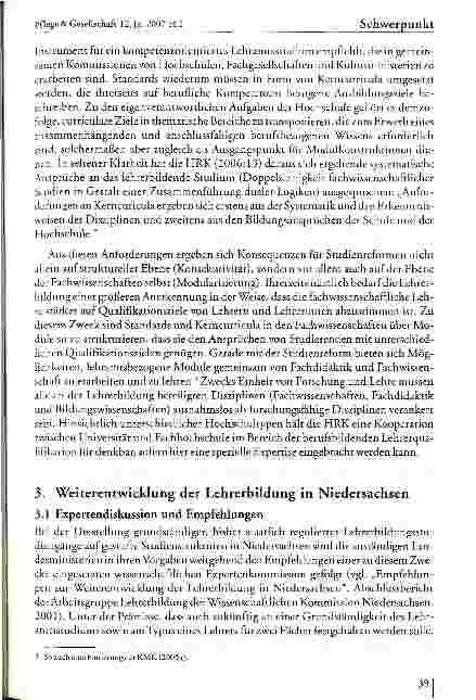Vorschauseite 6: Grundständigkeit der Lehrerbildung im Rahmen konsekutiver Studienstrukturen