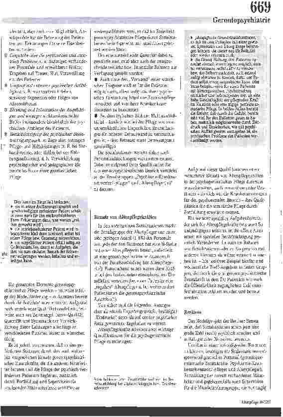 Vorschauseite 2: Altenpflegekräfte für die Gerontopsychiatrie