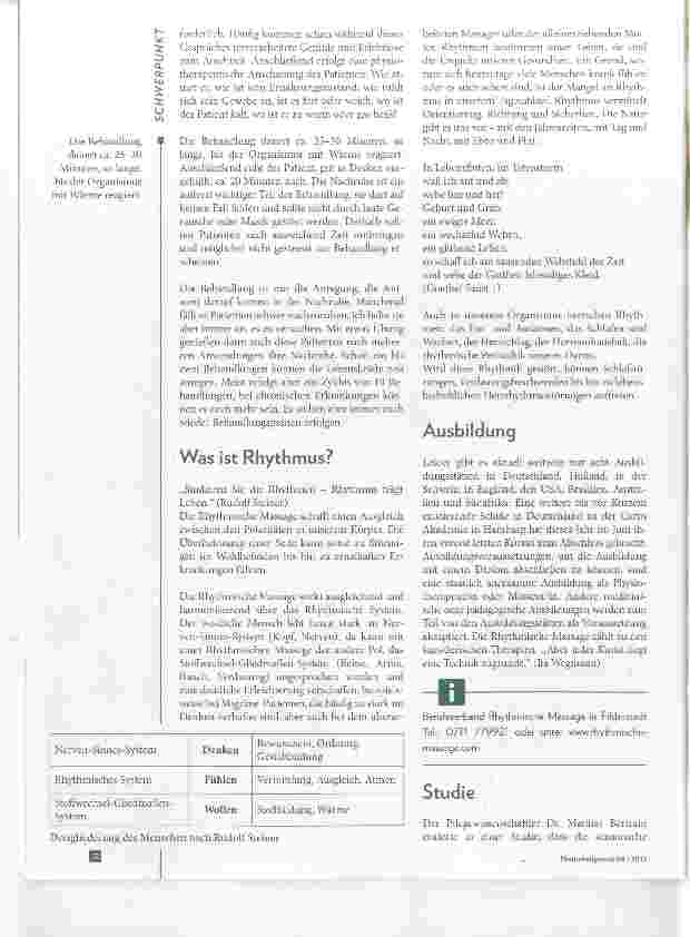 Vorschauseite 3: Die Rhythmische Massage