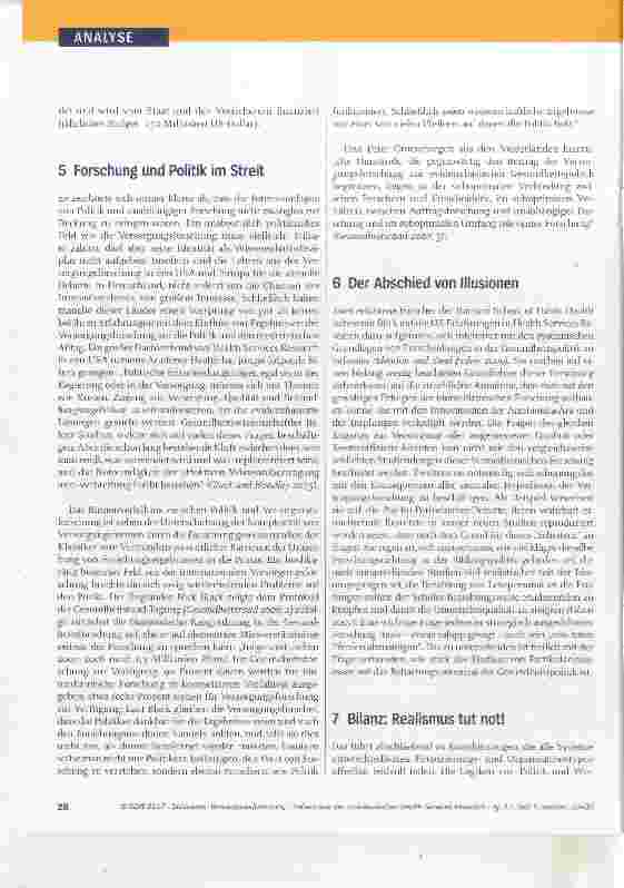 Vorschauseite 6: Versorgungsforschung Lehren aus der amerikanischen Health Services Research