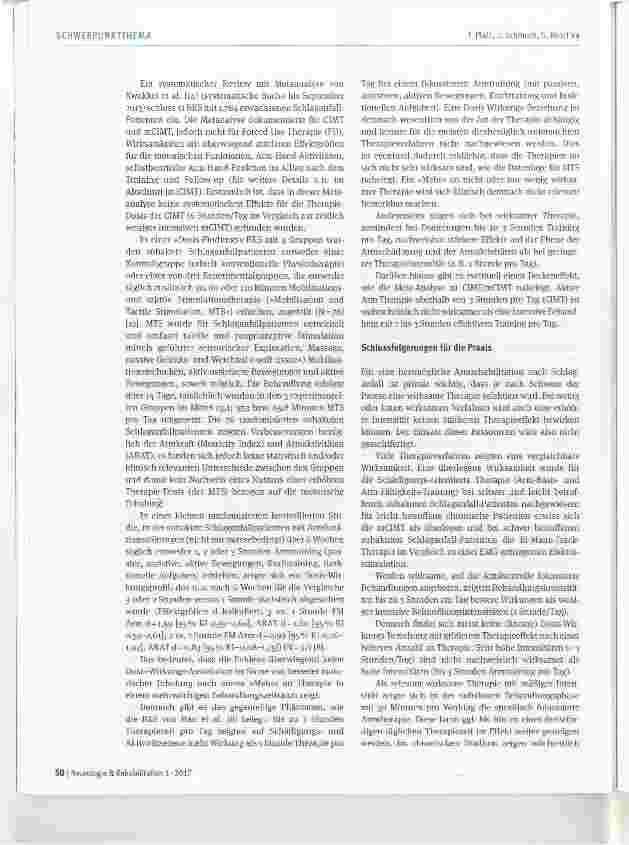 Vorschauseite 6: Dosis-Wirkungs-Beziehung bei der Behandlung der oberen Extremität nach Schlaganfall