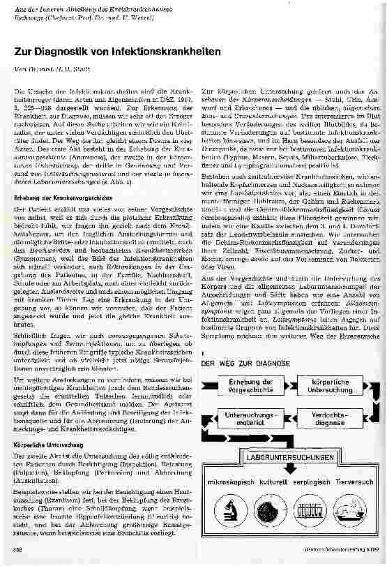 Vorschauseite 1: Zur Diagnostik von Infektionskrankheiten