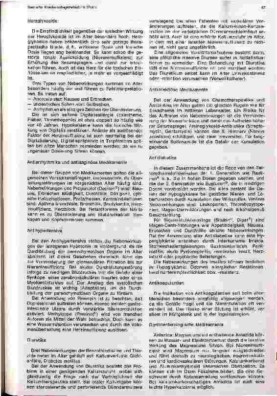Vorschauseite 4: Nebenund Wechselwirkungen von Arzneimitteln bei der Anwendung im Alter