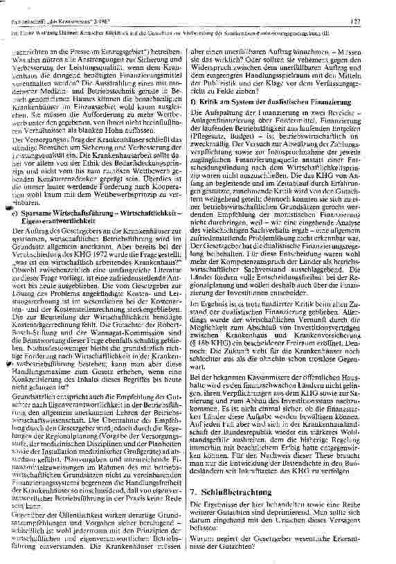 Vorschauseite 4: Kritischer Rückblick auf die Gutachten zur Vorbereitung der KHG II