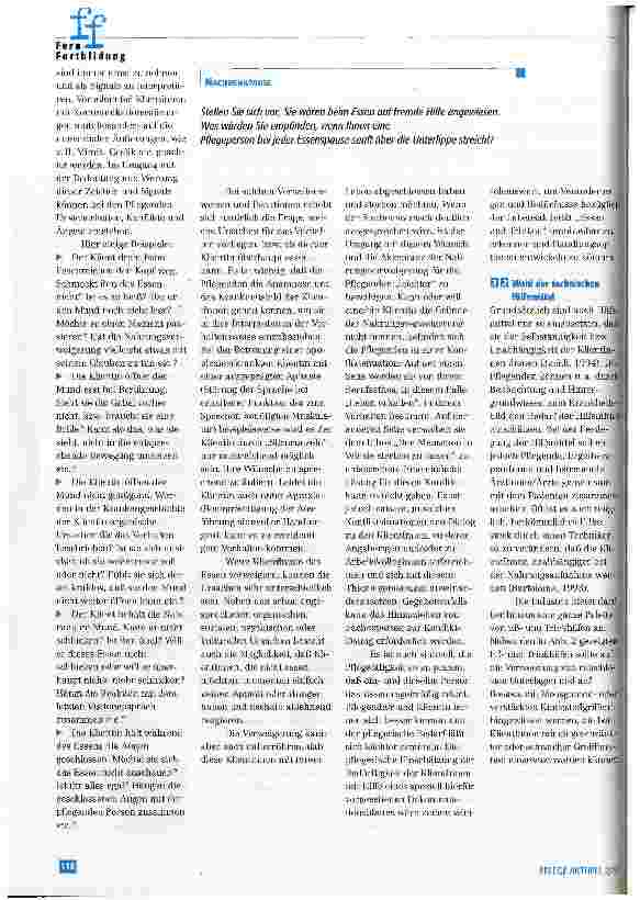 Vorschauseite 4: Aspekte der Nahrungsaufnahme in der Pflege