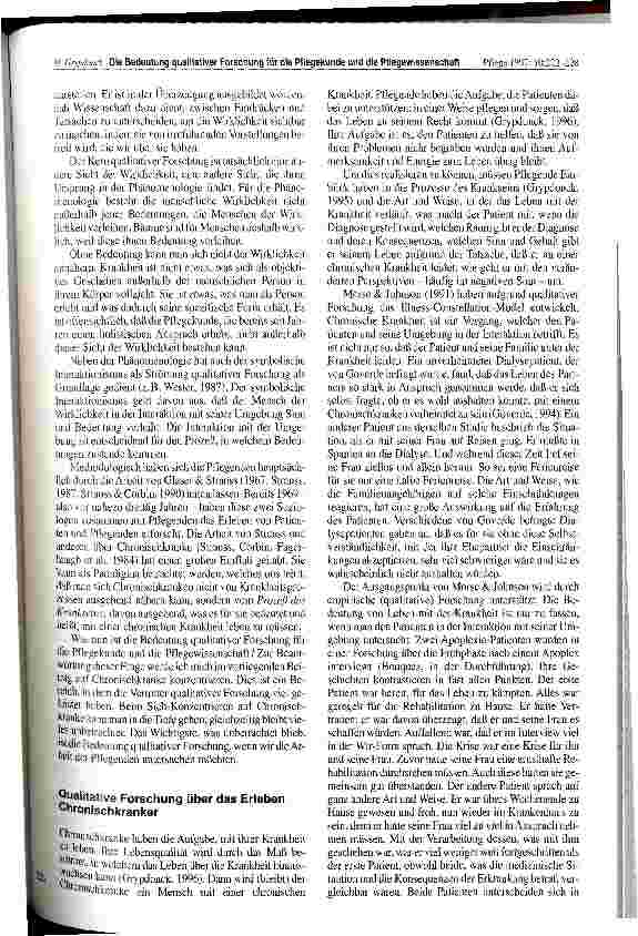 Vorschauseite 2: Die Bedeutung qualitativer Forschung für die Pflegekunde und die Pflegewissenschaft