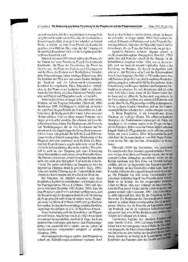 Vorschauseite 3: Die Bedeutung qualitativer Forschung für die Pflegekunde und die Pflegewissenschaft