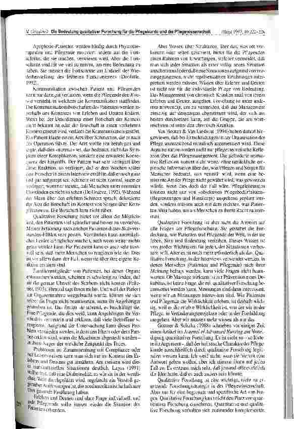 Vorschauseite 6: Die Bedeutung qualitativer Forschung für die Pflegekunde und die Pflegewissenschaft