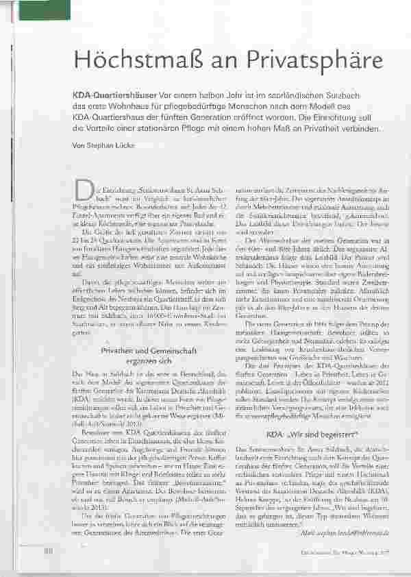 Vorschauseite 1: Höchstmaß an Privatsphäre