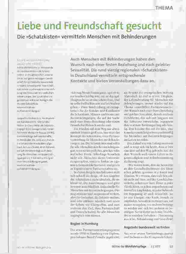 Vorschauseite 1: Liebe und Freundschaft gesucht