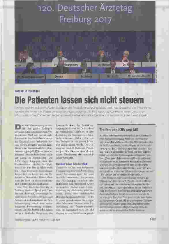 Vorschauseite 1: Die Patienten lassen sich nicht steuern