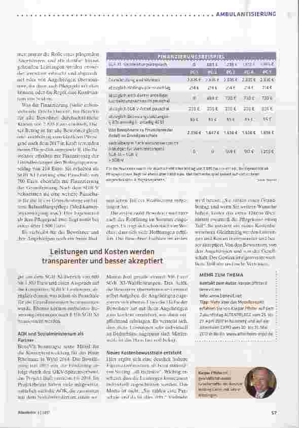 Vorschauseite 4: Modellprojekt oder realistische Zukunft?