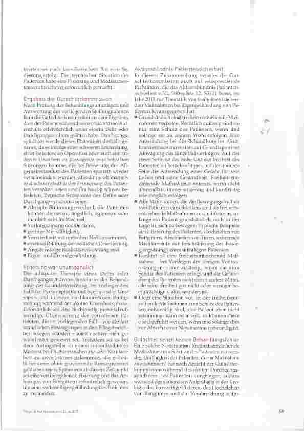 Vorschauseite 2: Durchgangssyndrom ohne Absicherung?