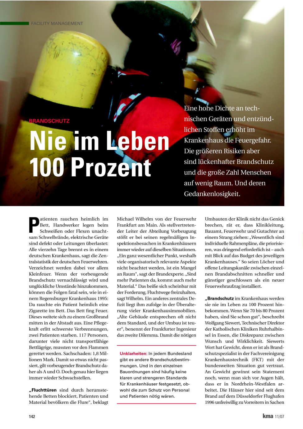Vorschauseite 1: Nie im Leben 100 Prozent