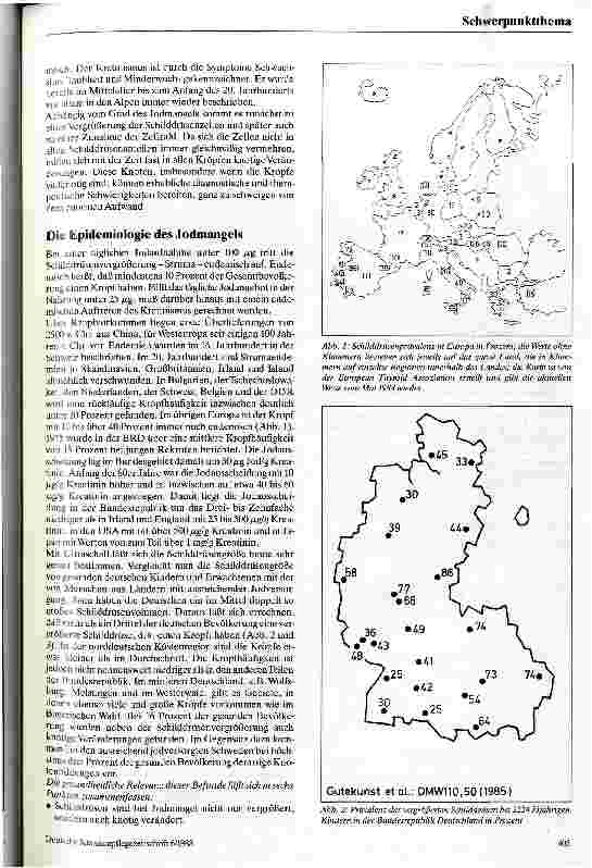 Vorschauseite 2: Der Jodmangel und seine Folgen