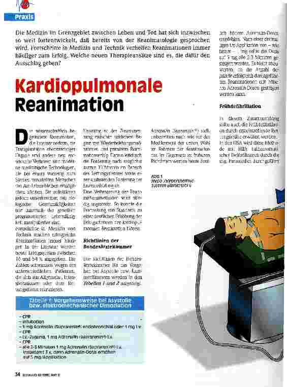 Vorschauseite 1: Kardiopulmonale Reanimation