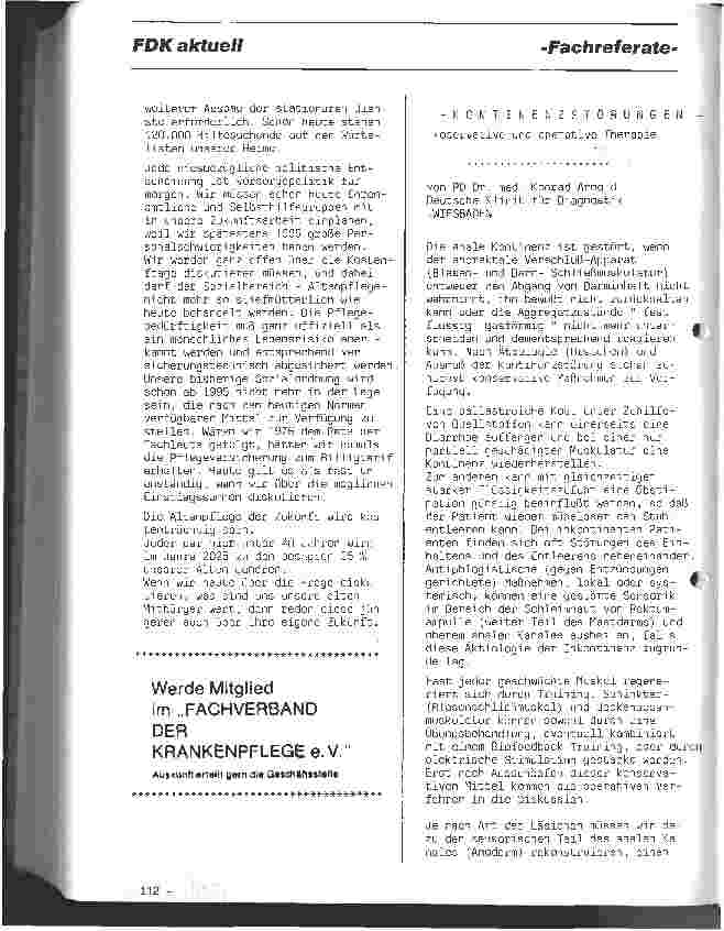 Vorschauseite 1: Inkontinenzstörungen Konservative und operative Therapie