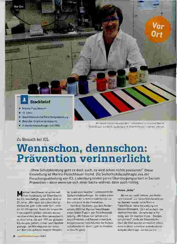 Vorschauseite 1: Wennschon, dennschon: Prävention verinnerlicht